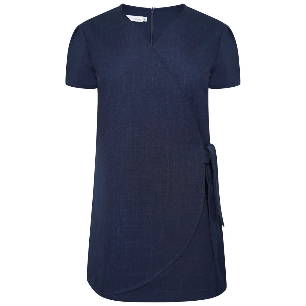 La Beeby Scrubs Women's Gisele Top Light Navy | scrub-supply.com