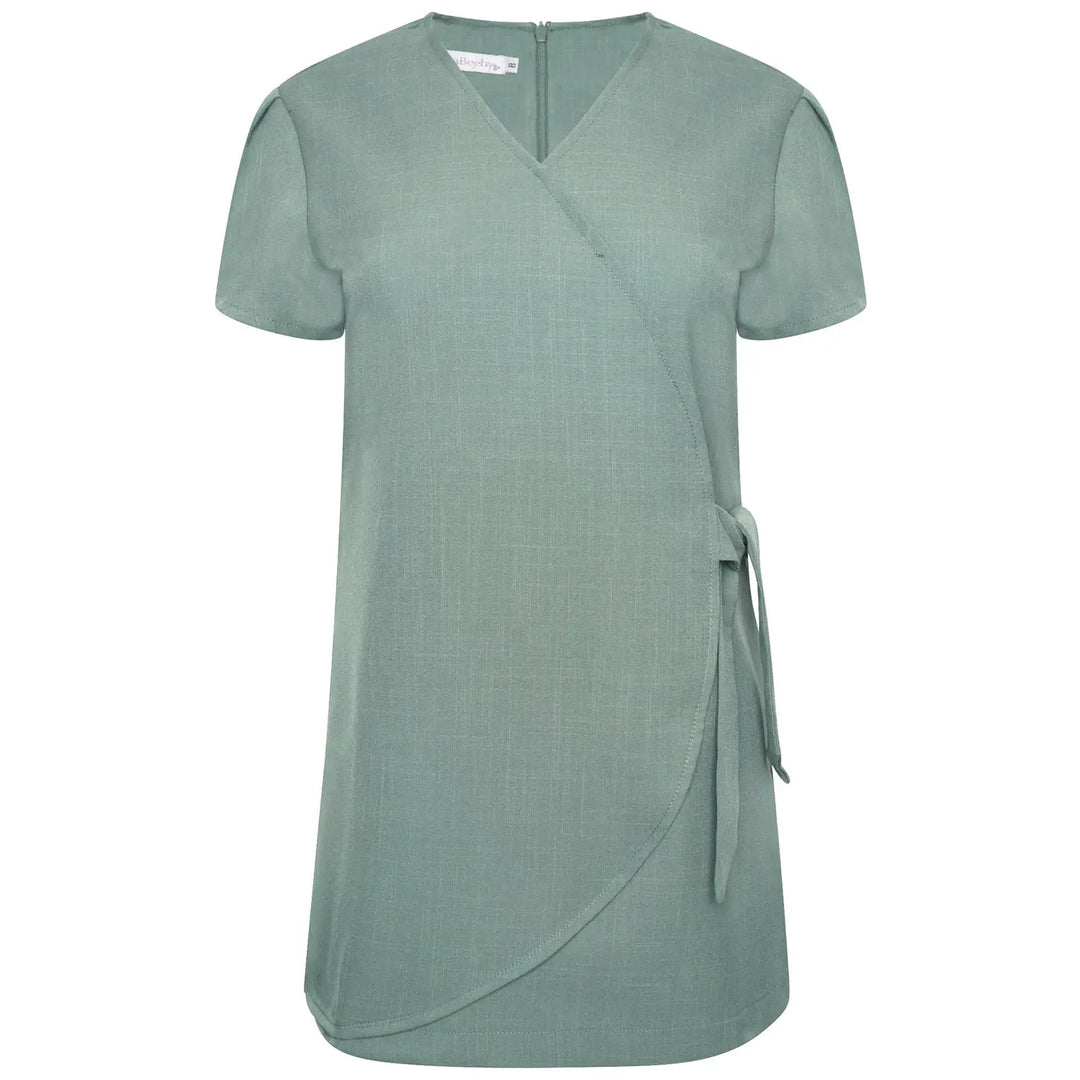 La Beeby Scrubs Women's Gisele Top Sage | scrub-supply.com