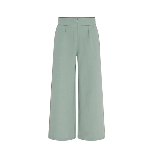 La Beeby Scrubs Women's Ivy Culotte Pants Sage | scrub-supply.com