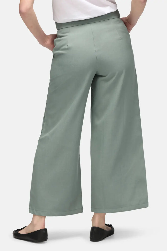 La Beeby Scrubs Women's Ivy Culotte Pants Sage | scrub-supply.com