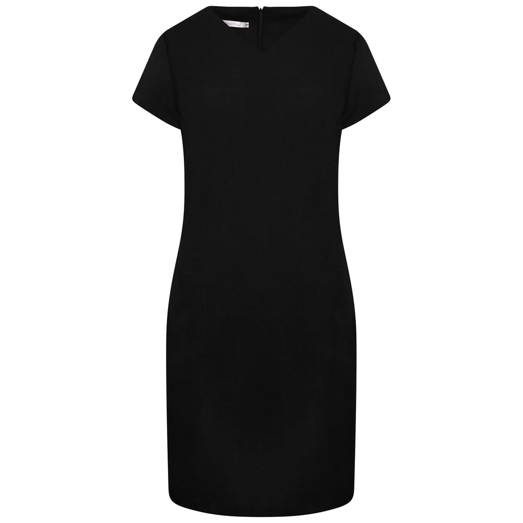 La Beeby Scrubs Women's Maya Dress Black | scrub-supply.com