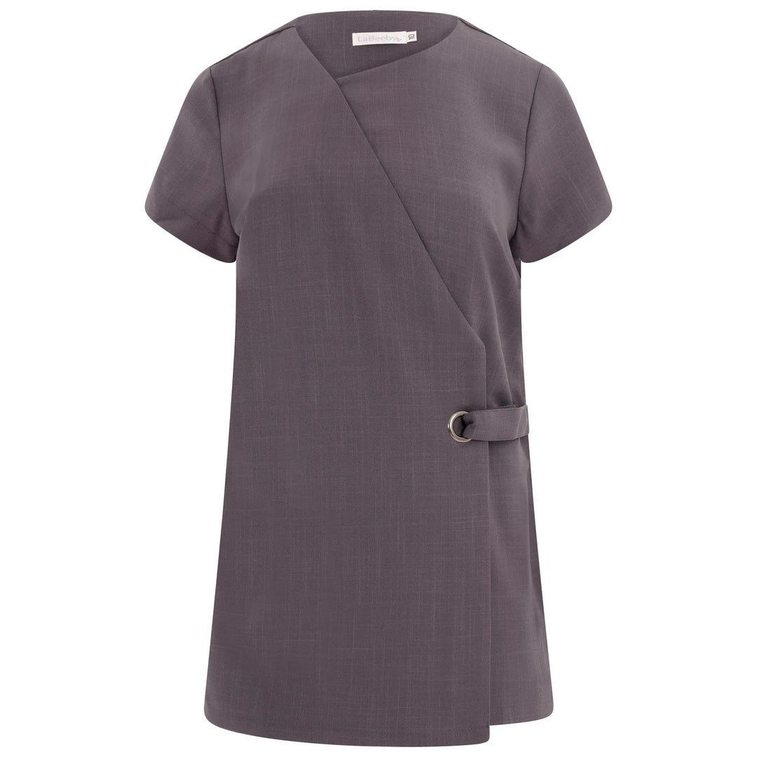 La Beeby Scrubs Women's Mila Top Grey | scrub-supply.com