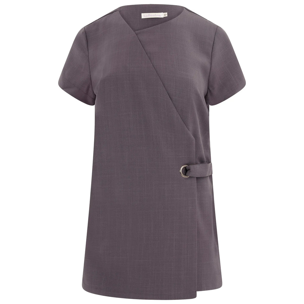 La Beeby Scrubs Women's Mila Top Grey | scrub-supply.com
