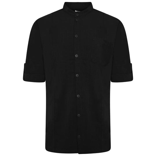 La Beeby Scrubs Men's Stephane Top Black | scrub-supply.com