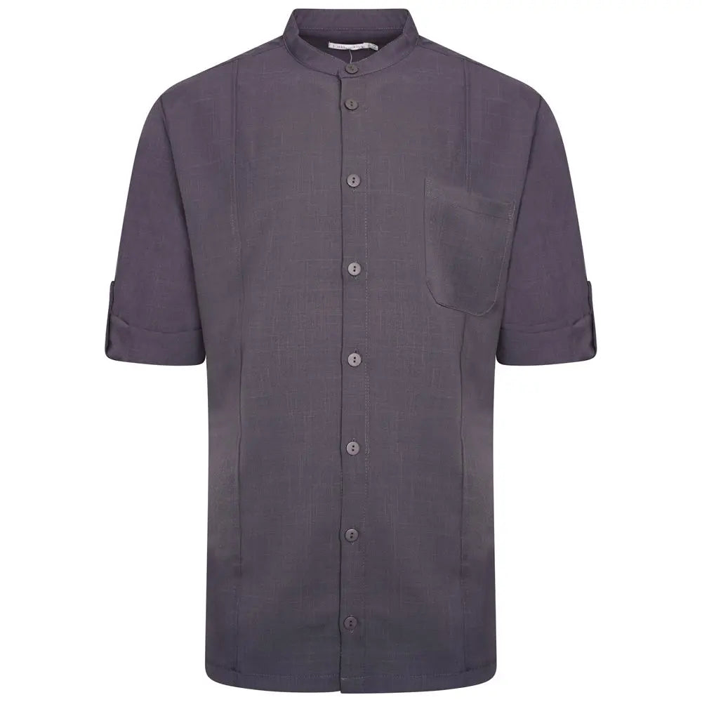La Beeby Scrubs Men's Stephane Top Grey | scrub-supply.com
