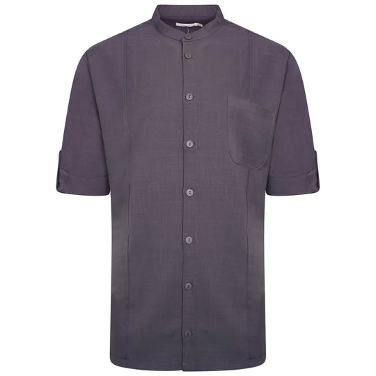La Beeby Scrubs Men's Stephane Top Grey | scrub-supply.com