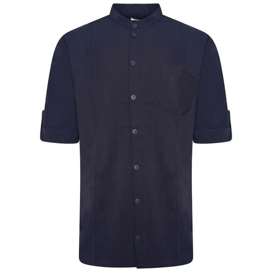 La Beeby Scrubs Men's Stephane Top Light Navy | scrub-supply.com