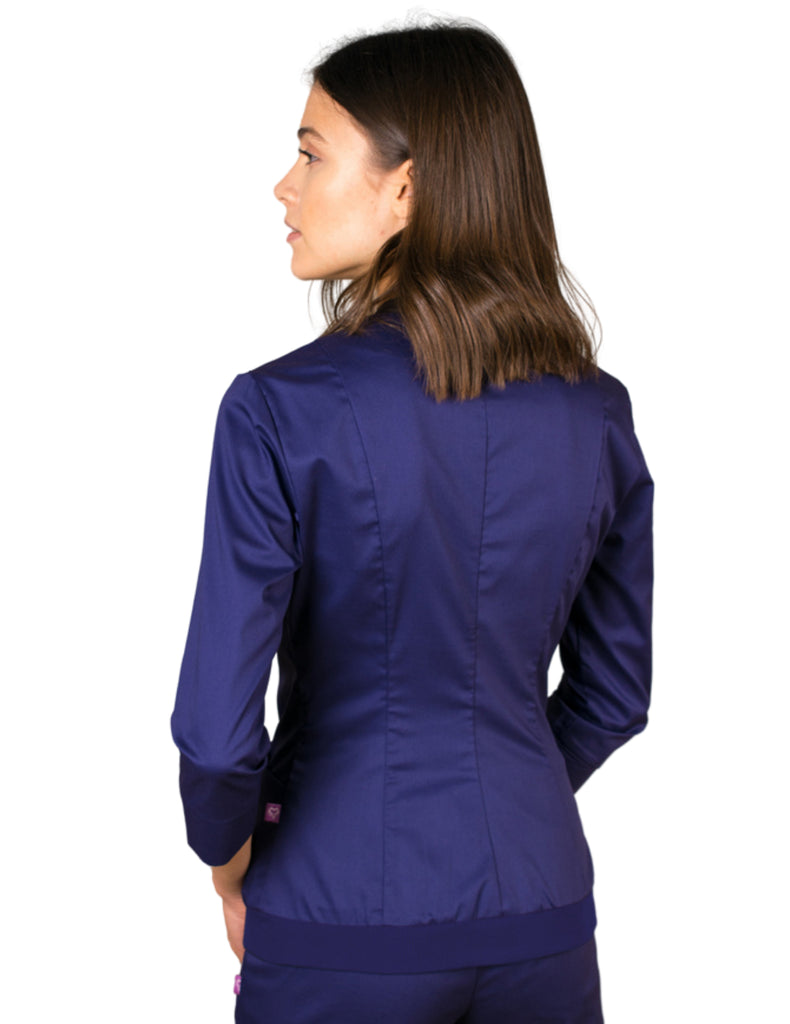 Treat in Style Scrubs Women's Bomber Jacket Blue | scrub-supply.com