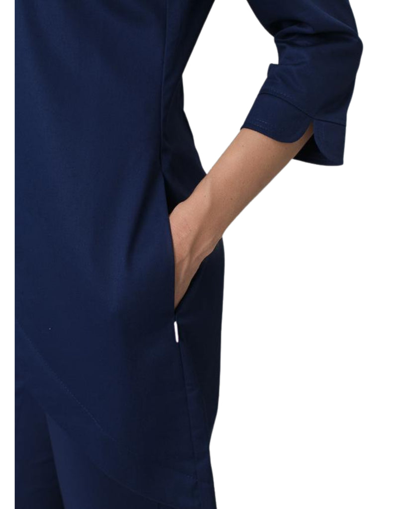 Treat in Style Scrubs Women's Elegant Long-Sleeve Blue | scrub-supply.com