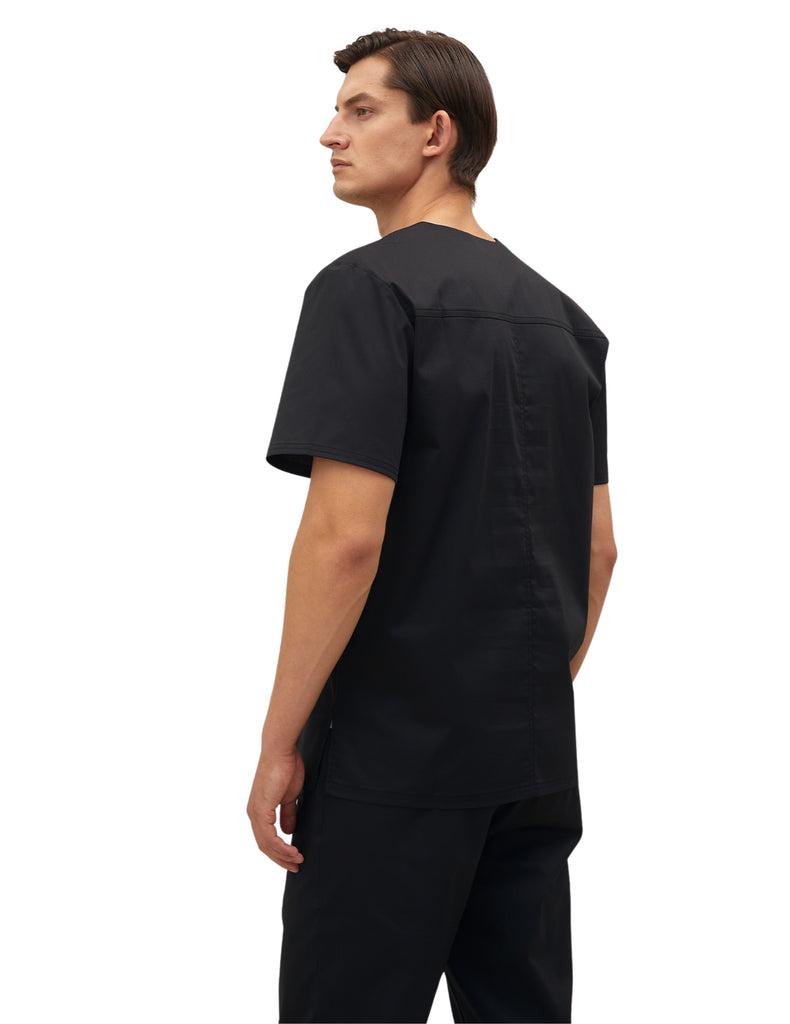 Treat in Style Scrubs Men's Basic Top Black | scrub-supply.com