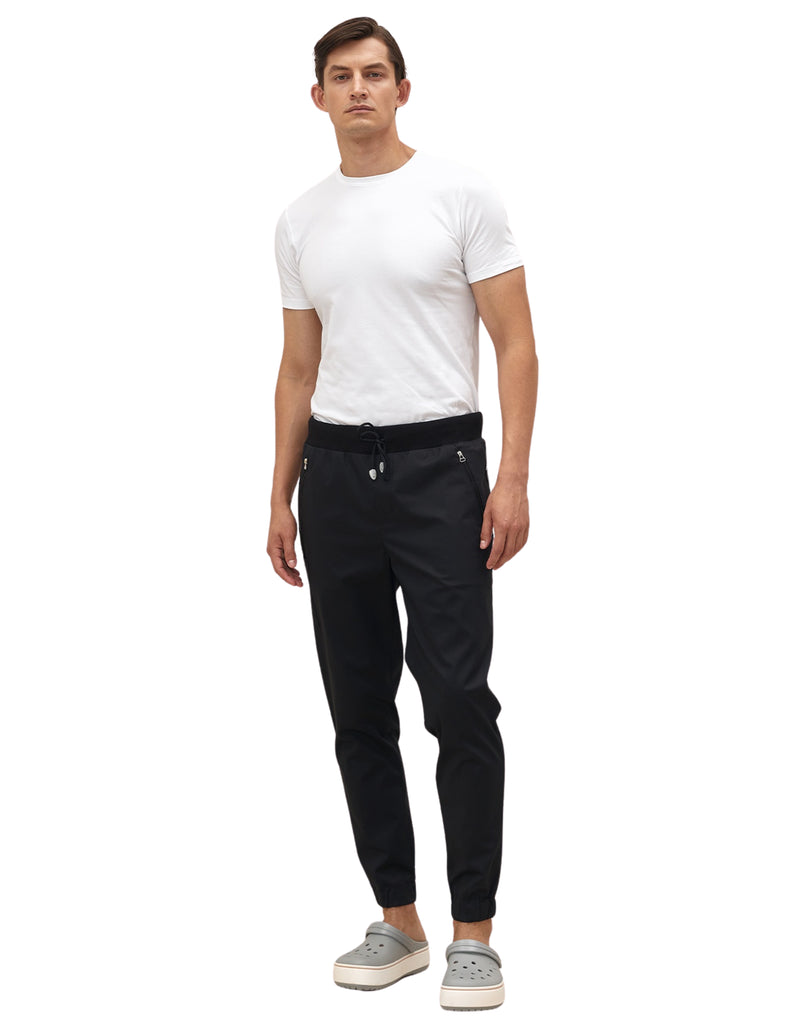 Treat in Style Scrubs Men's Joggers Black | scrub-supply.com