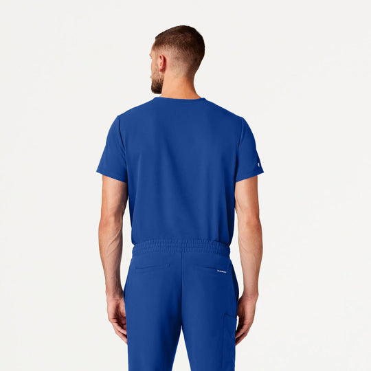 Jaanuu Scrubs Men's Holmes Everyday 1-Pocket Scrub Top Galaxy | scrub-supply.com