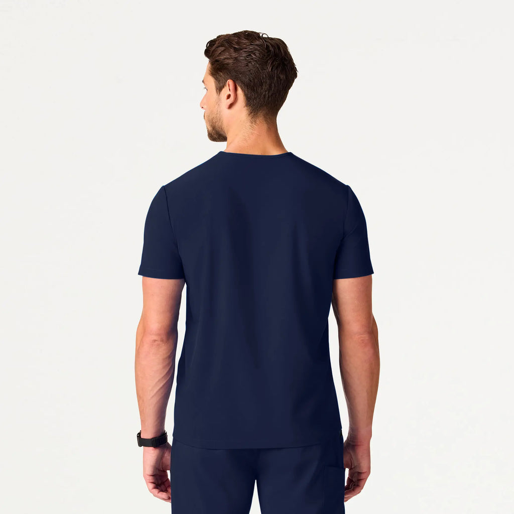 Jaanuu Scrubs Bron ULTRAlite™ 3-Pocket Scrub Top Midnight Navy | scrub-supply.com