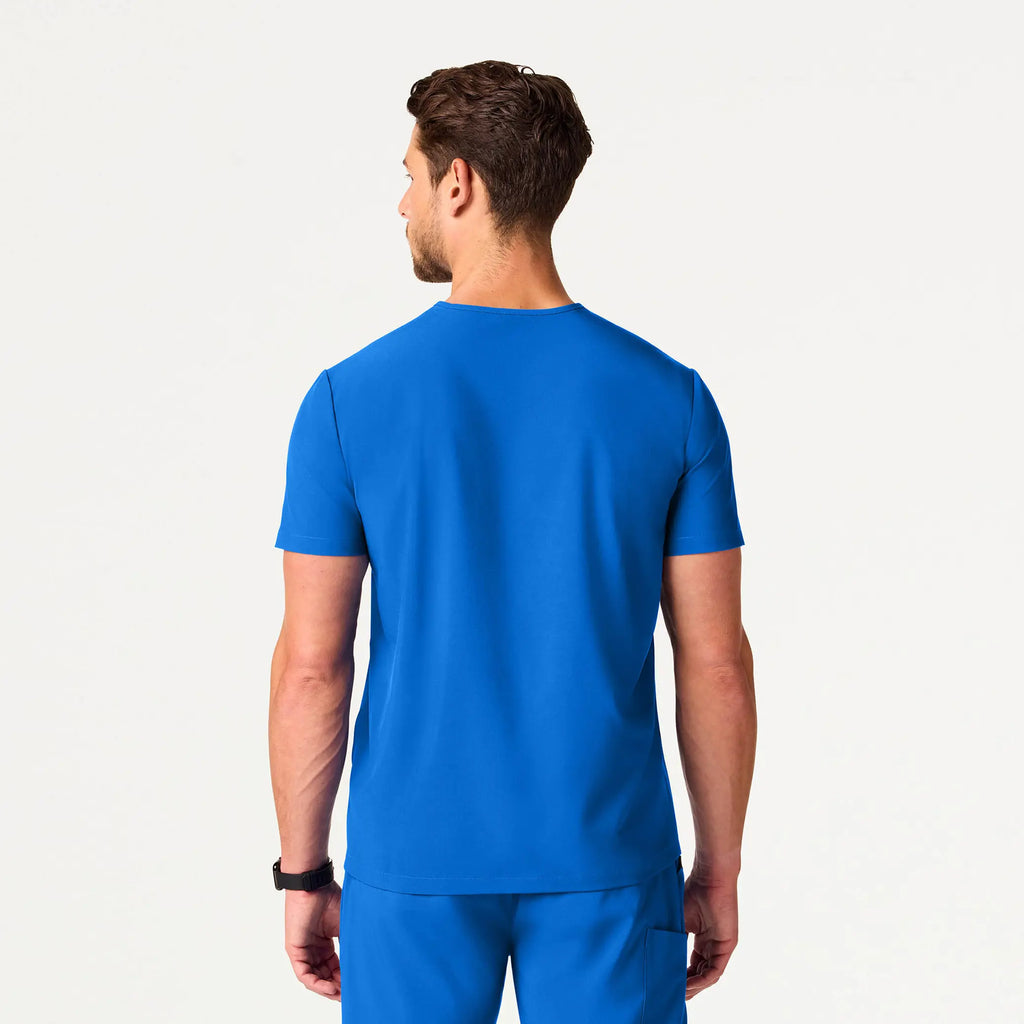 Jaanuu Scrubs Bron ULTRAlite™ 3-Pocket Scrub Top Royal Blue | scrub-supply.com