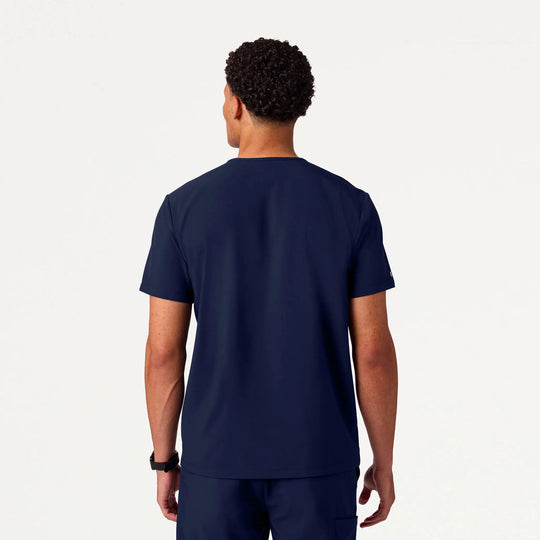 Jaanuu Scrubs Men's Holmes ULTRAlite™ 1-Pocket Scrub Top Midnight Navy | scrub-supply.com