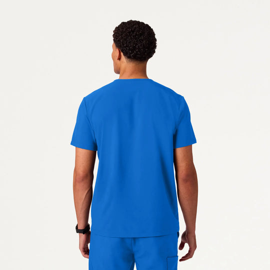 Jaanuu Scrubs Men's Holmes ULTRAlite™ 1-Pocket Scrub Top Royal Blue | scrub-supply.com