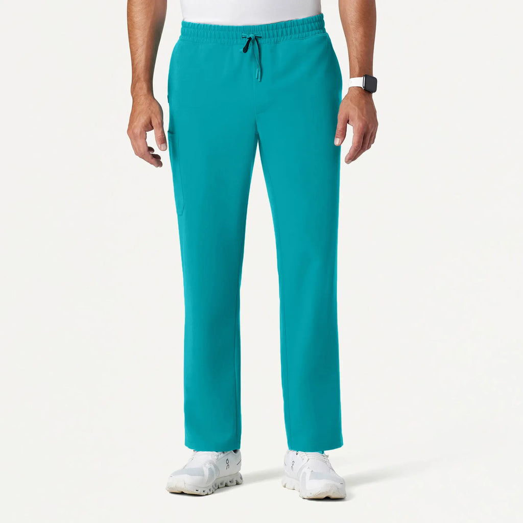 Jaanuu Scrubs Men's Rhodes Everyday Straight-Leg Scrub Pant Aqua | scrub-supply.com