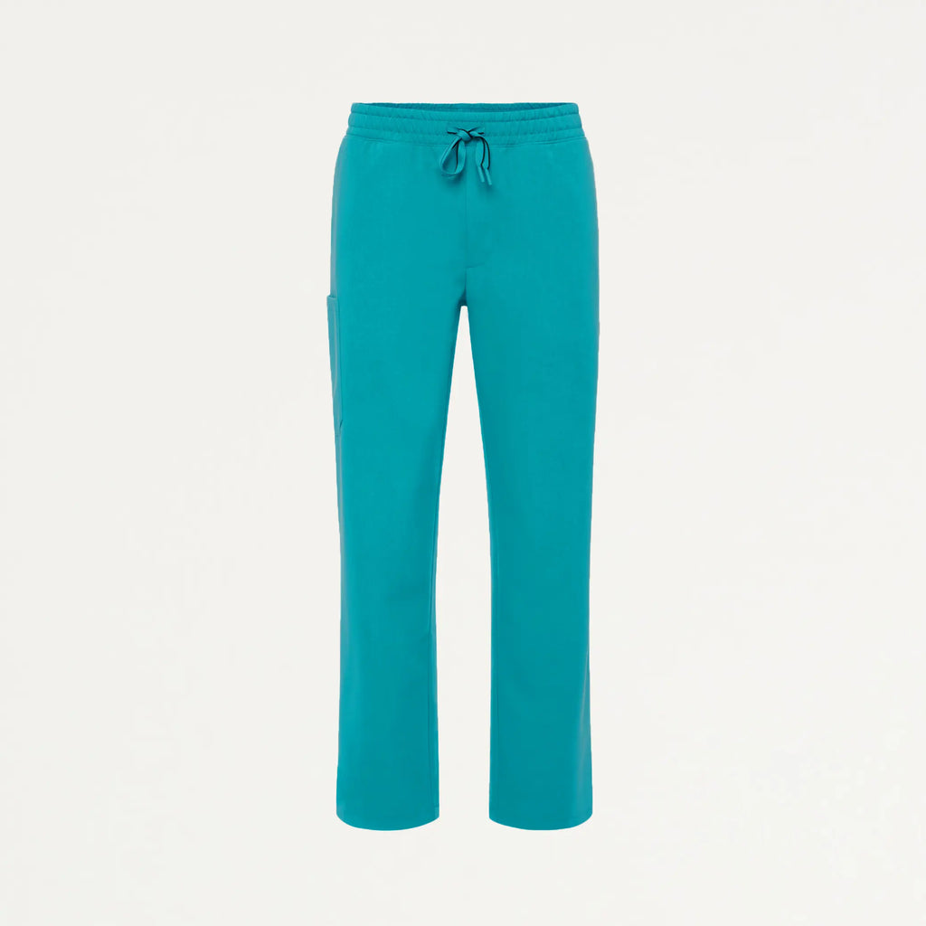 Jaanuu Scrubs Men's Rhodes Everyday Straight-Leg Scrub Pant Aqua | scrub-supply.com