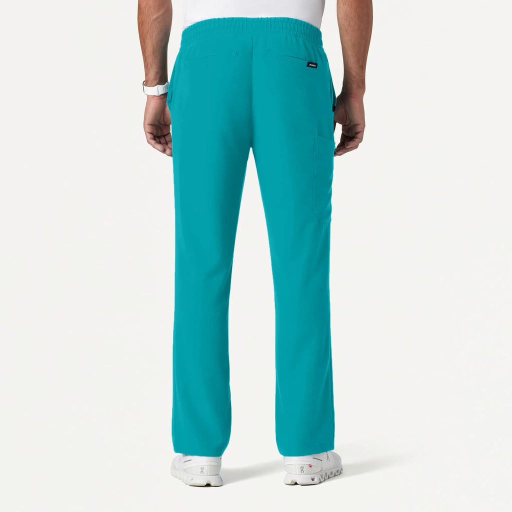 Jaanuu Scrubs Men's Rhodes Everyday Straight-Leg Scrub Pant Aqua | scrub-supply.com