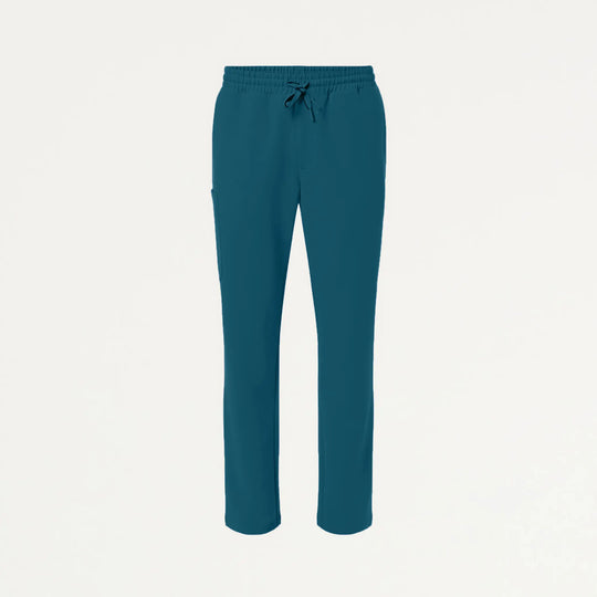 Jaanuu Scrubs Men's Rhodes Everyday Straight-Leg Scrub Pant Caribbean Blue | scrub-supply.com