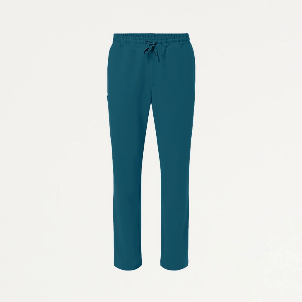 Jaanuu Scrubs Men's Rhodes Everyday Straight-Leg Scrub Pant Caribbean Blue | scrub-supply.com