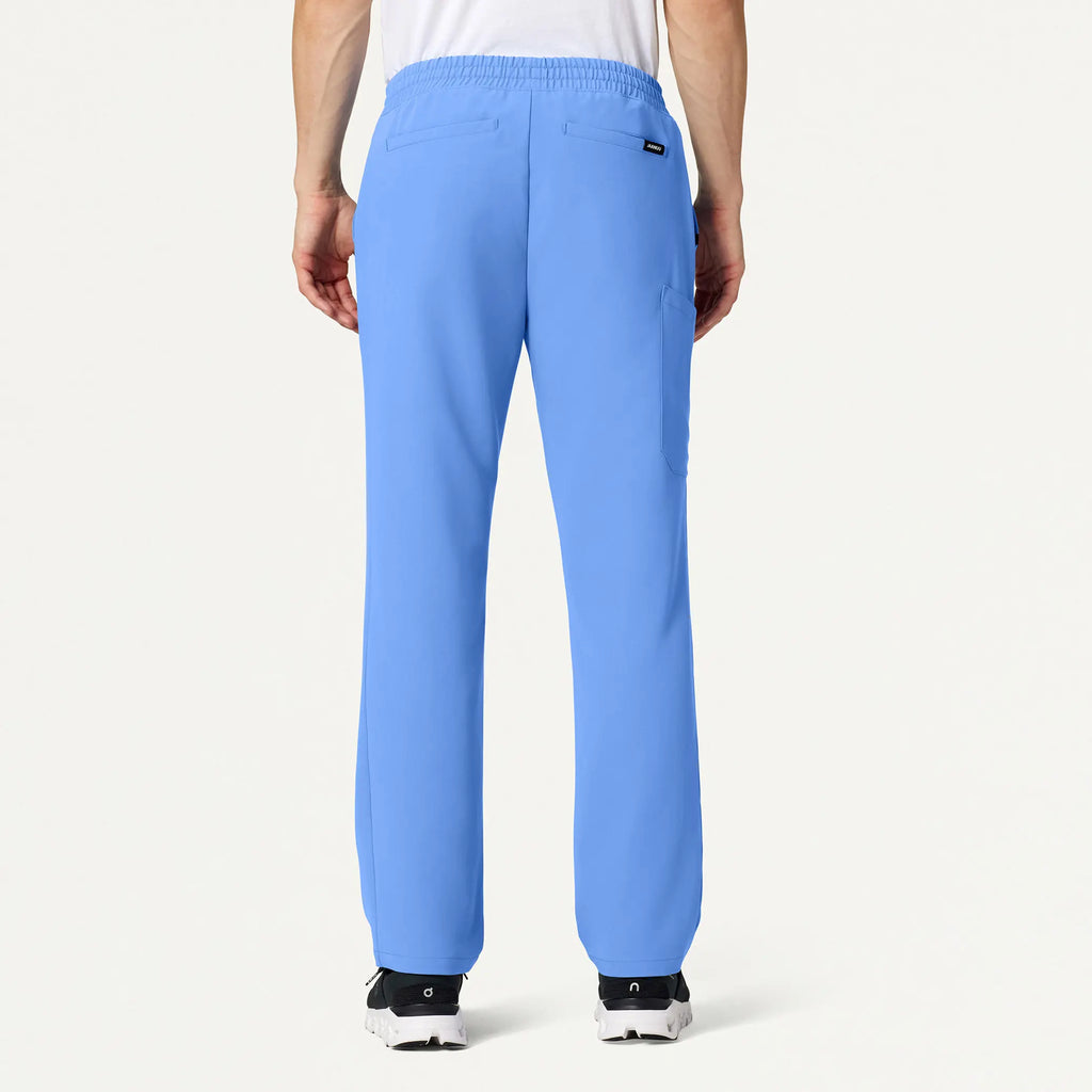 Jaanuu Scrubs Men's Rhodes Everyday Straight-Leg Scrub Pant Ceil Blue | scrub-supply.com