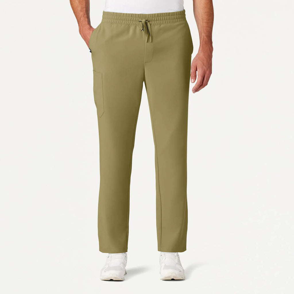 Jaanuu Scrubs Men's Rhodes Everyday Straight-Leg Scrub Pant Ceramic Khaki | scrub-supply.com