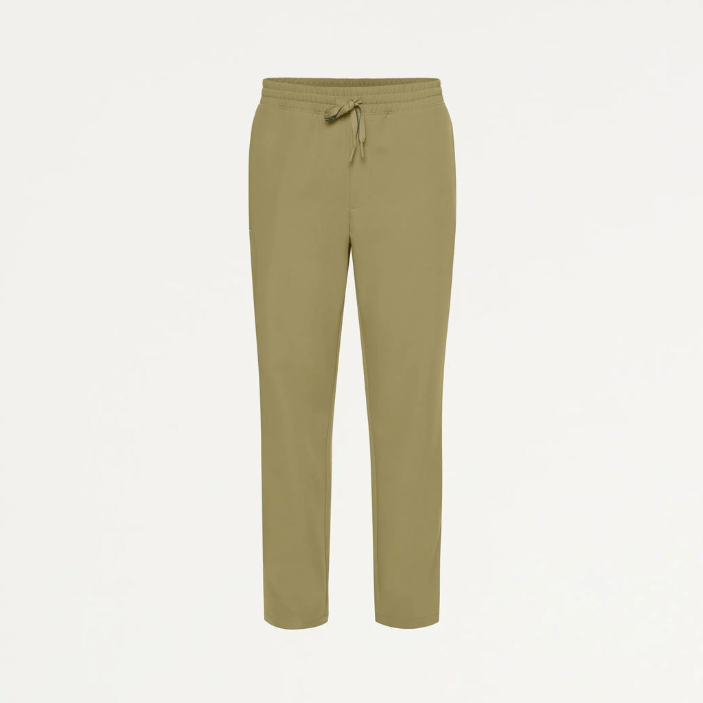 Jaanuu Scrubs Men's Rhodes Everyday Straight-Leg Scrub Pant Ceramic Khaki | scrub-supply.com