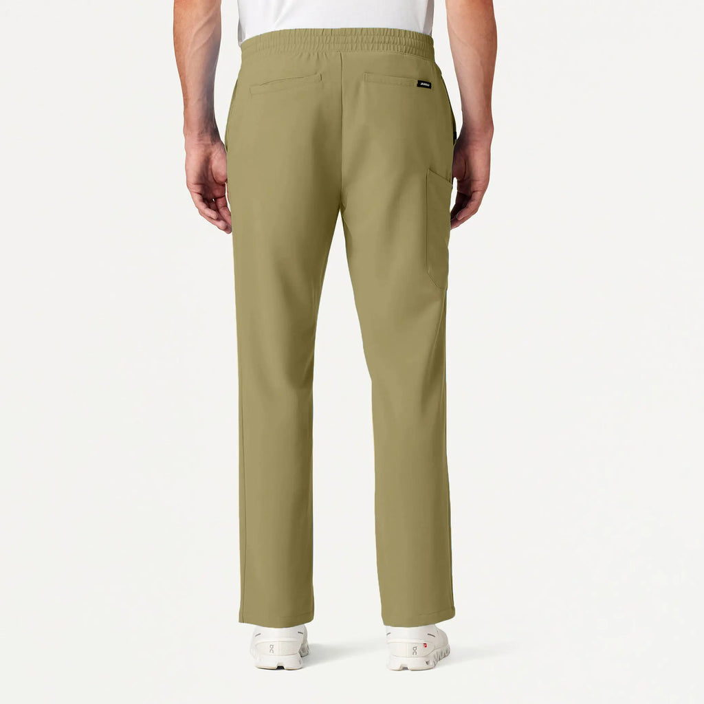 Jaanuu Scrubs Men's Rhodes Everyday Straight-Leg Scrub Pant Ceramic Khaki | scrub-supply.com