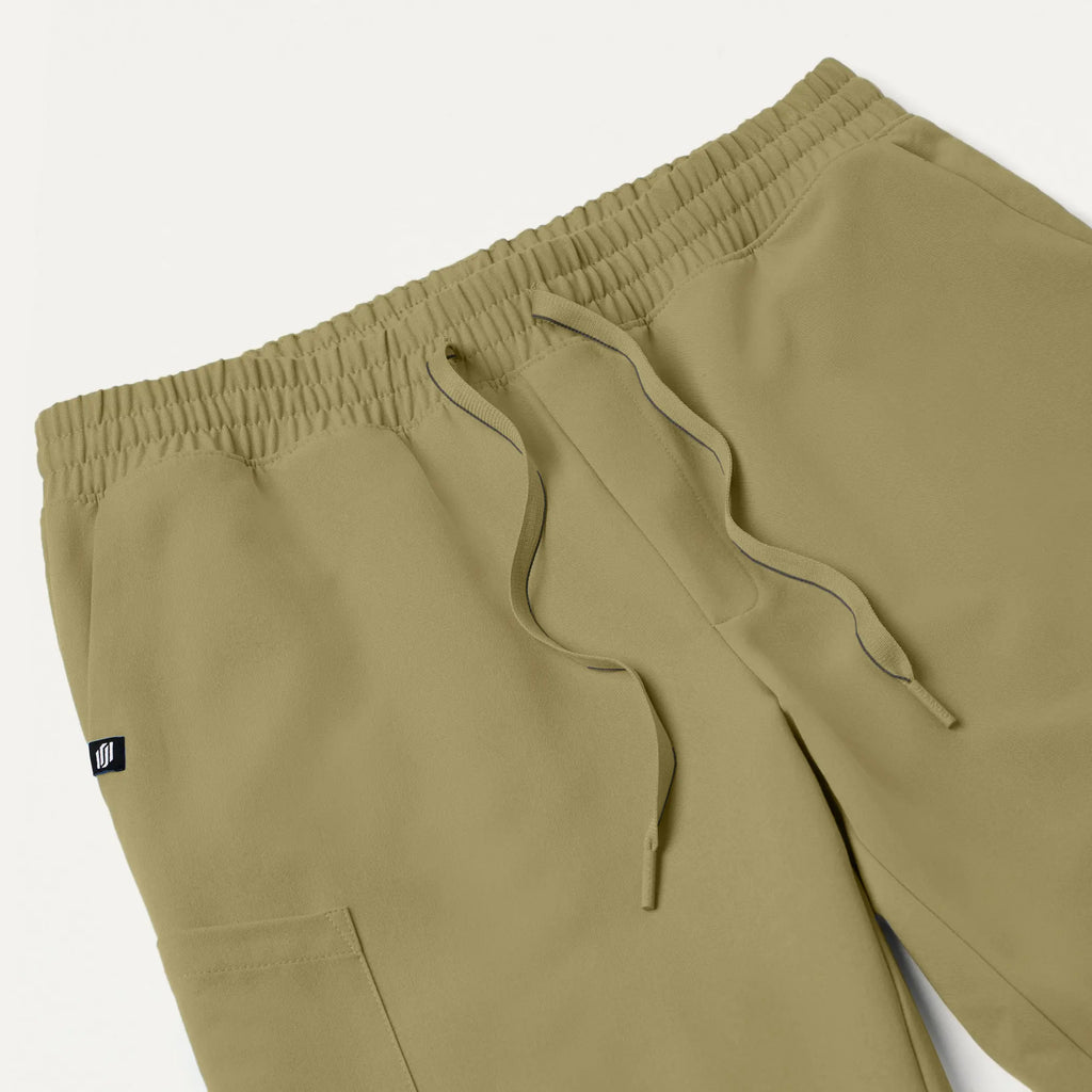 Jaanuu Scrubs Men's Rhodes Everyday Straight-Leg Scrub Pant Ceramic Khaki | scrub-supply.com