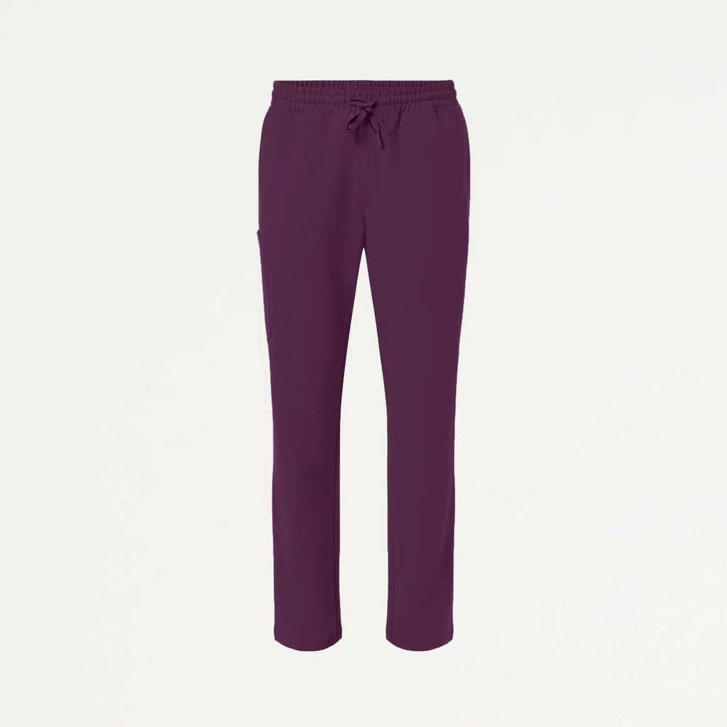 Jaanuu Scrubs Men's Rhodes Everyday Straight-Leg Scrub Pant Dark Amethyst | scrub-supply.com