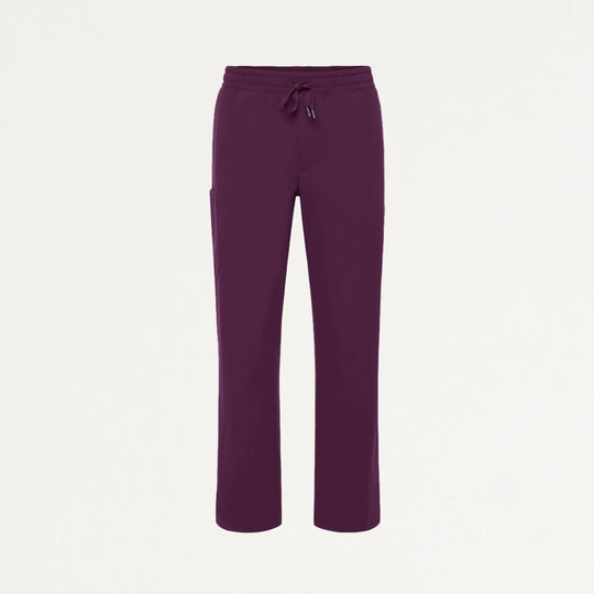 Jaanuu Scrubs Men's Rhodes Everyday Straight-Leg Scrub Pant Deep Eggplant | scrub-supply.com