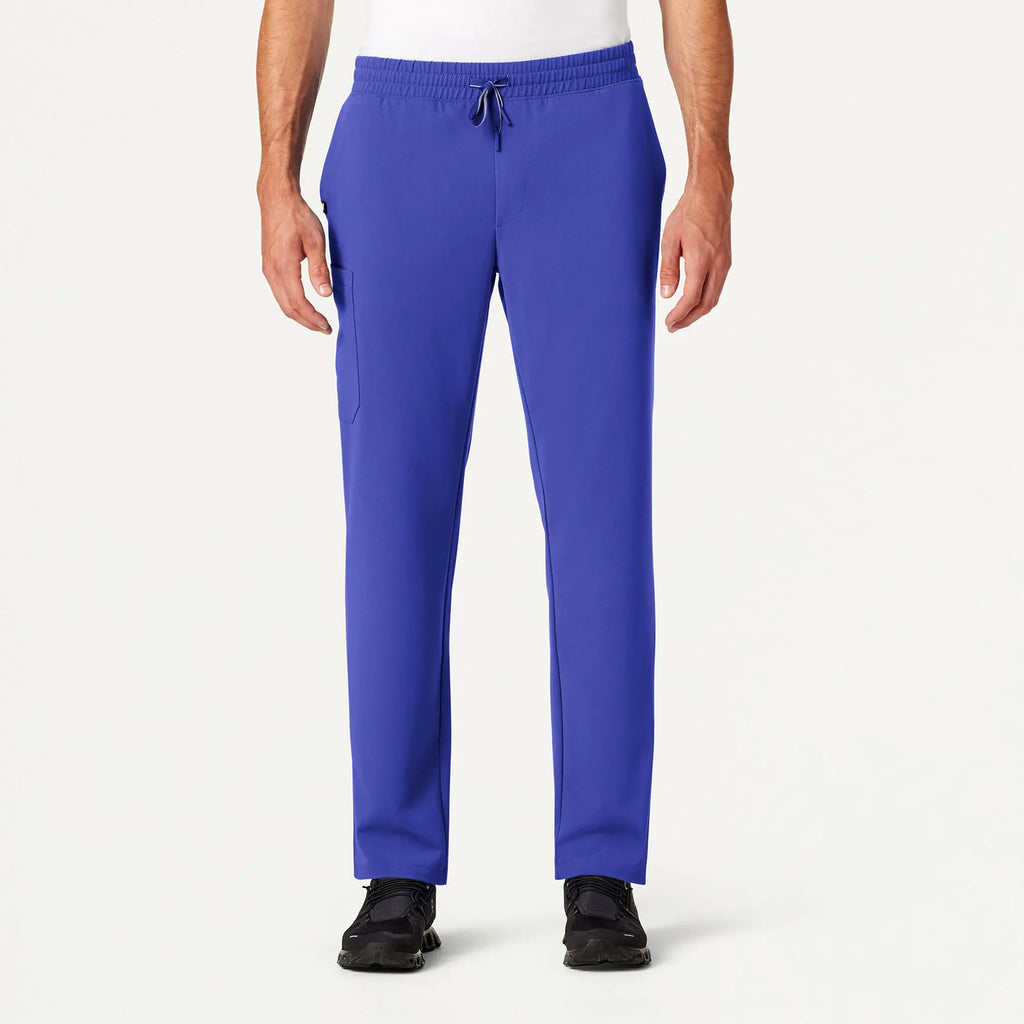 Jaanuu Scrubs Men's Rhodes Everyday Straight-Leg Scrub Pant Moon Blue | scrub-supply.com