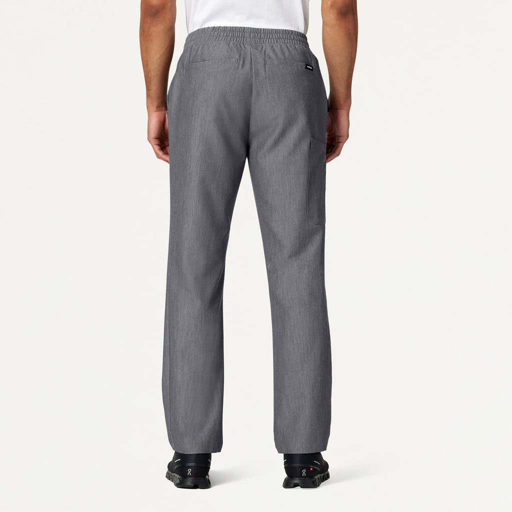 Jaanuu Scrubs Men's Rhodes Everyday Straight-Leg Scrub Pant Heather Gray | scrub-supply.com