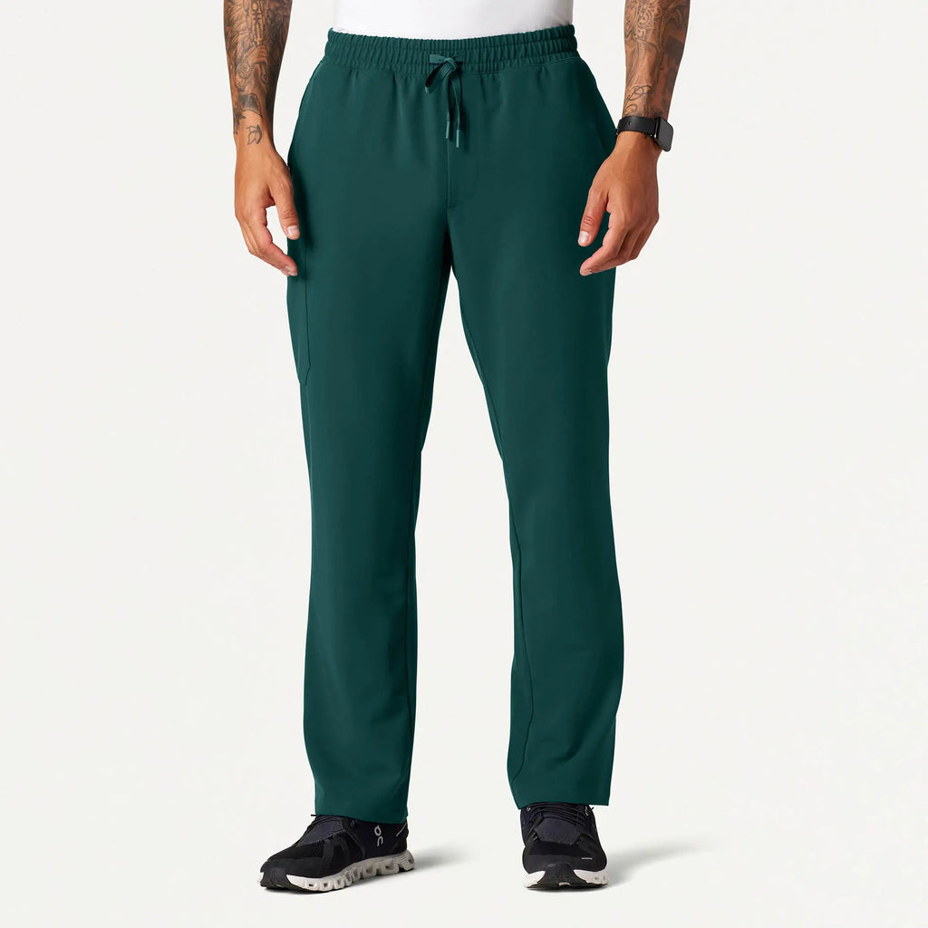 Jaanuu Scrubs Men's Rhodes Everyday Straight-Leg Scrub Pant Midnight Green | scrub-supply.com