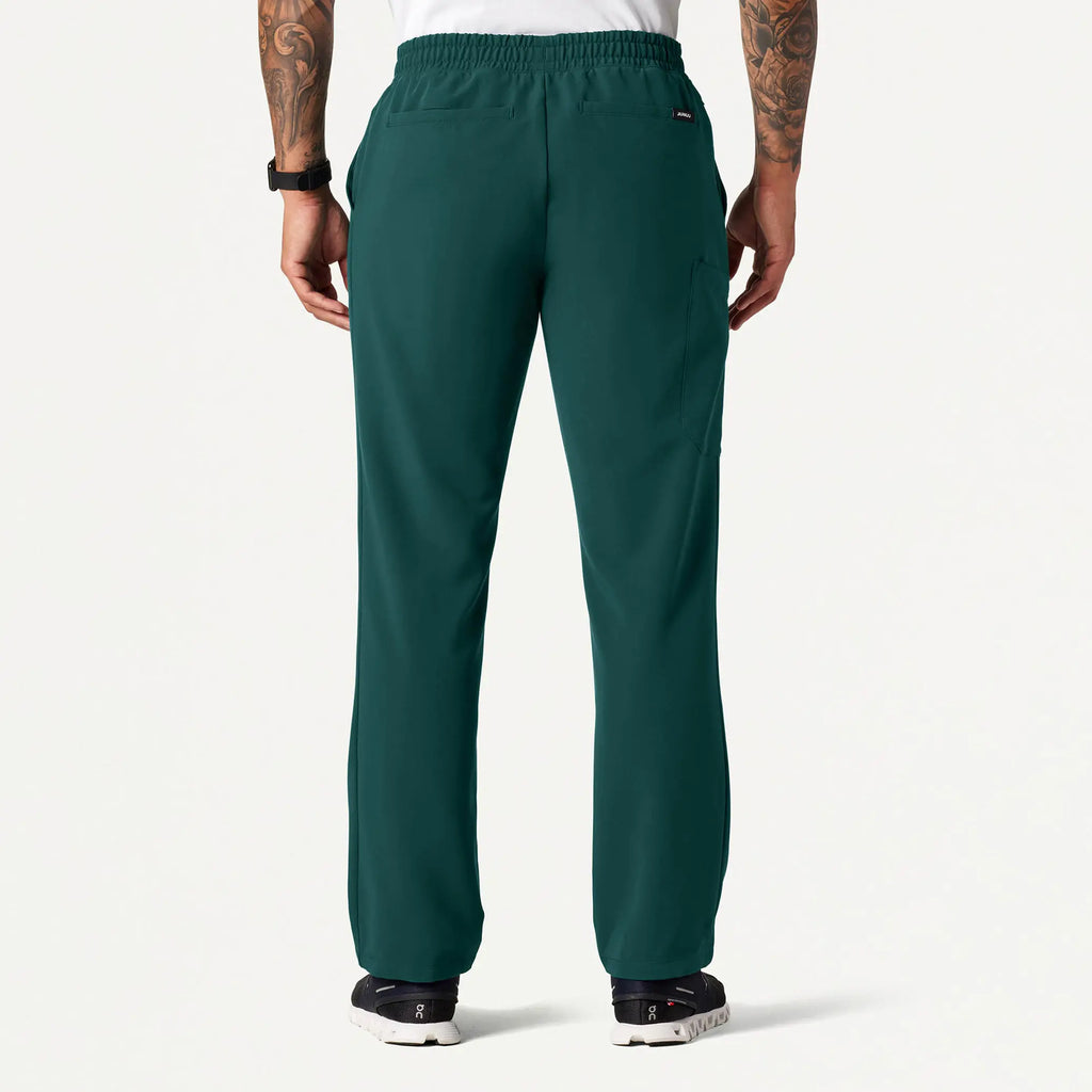 Jaanuu Scrubs Men's Rhodes Everyday Straight-Leg Scrub Pant Midnight Green | scrub-supply.com