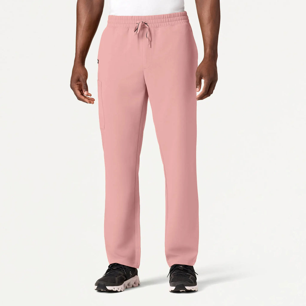 Jaanuu Scrubs Men's Rhodes Everyday Straight-Leg Scrub Pant Mauve | scrub-supply.com