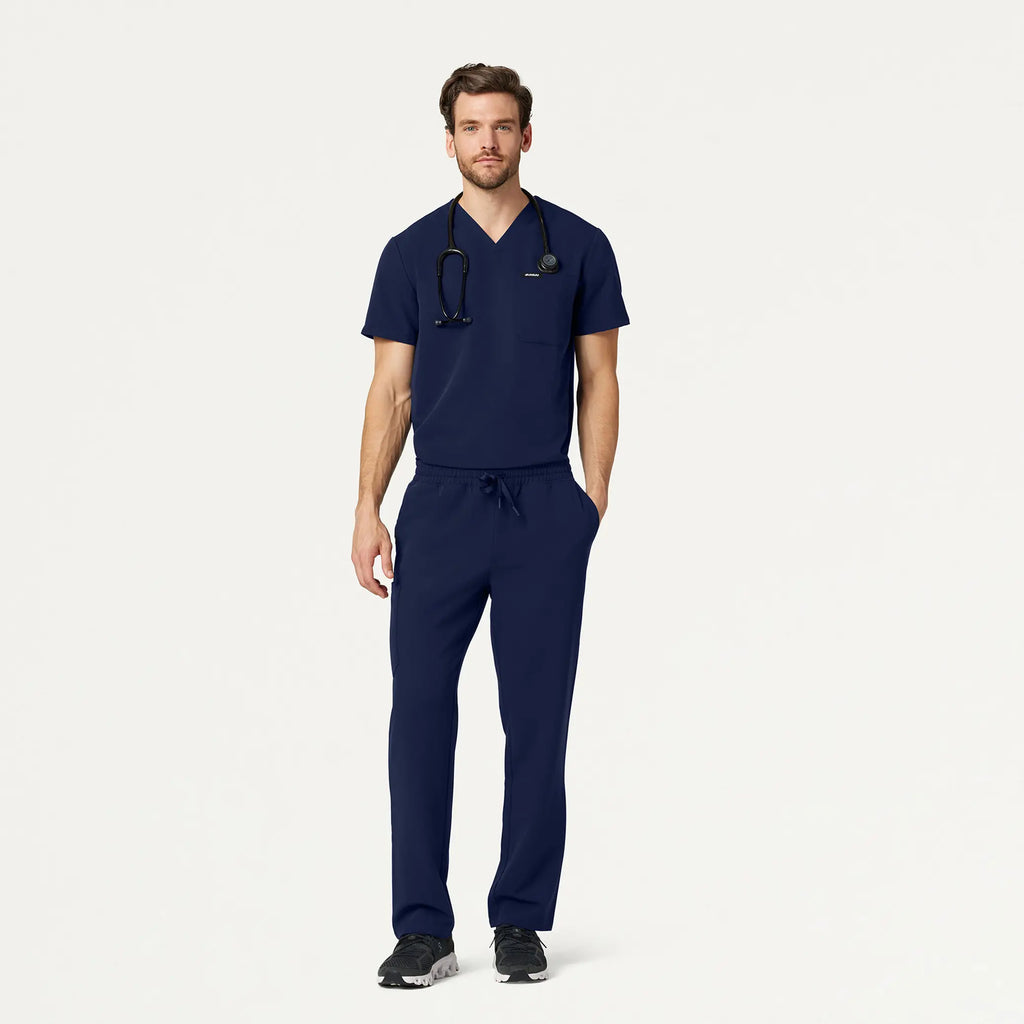 Jaanuu Scrubs Men's Rhodes Everyday Straight-Leg Scrub Pant Midnight Navy | scrub-supply.com