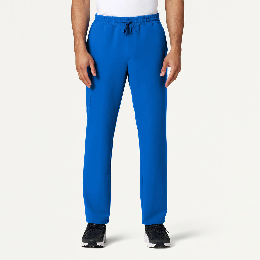 Jaanuu Scrubs Men's Rhodes Everyday Straight-Leg Scrub Pant Royal Blue | scrub-supply.com