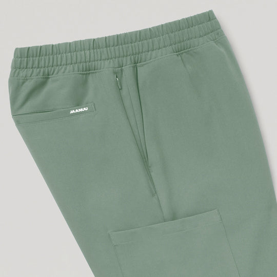 Jaanuu Scrubs Men's Rhodes Straight-Leg Scrub Pant Sage | scrub-supply.com