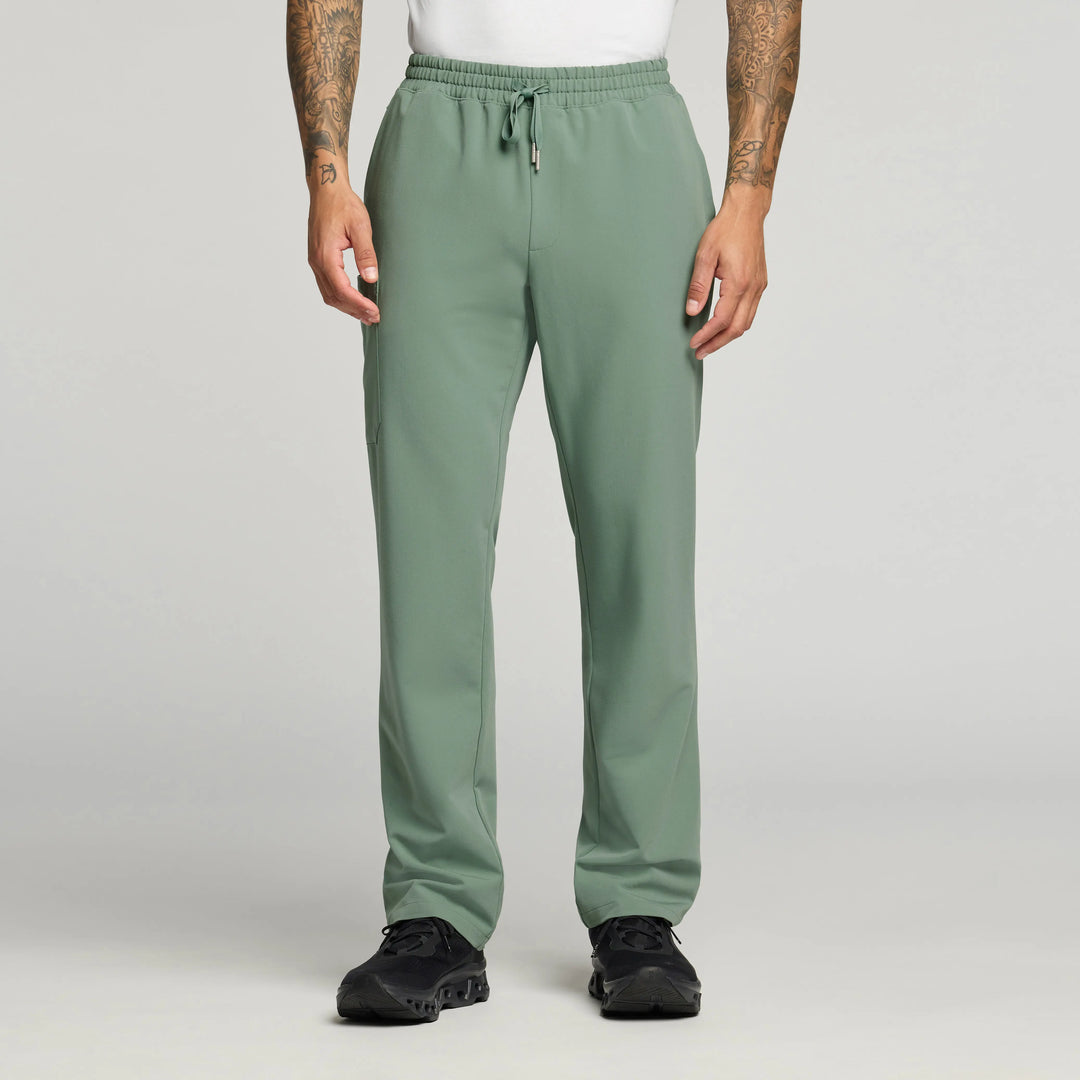 Jaanuu Scrubs Men's Rhodes Straight-Leg Scrub Pant Sage | scrub-supply.com