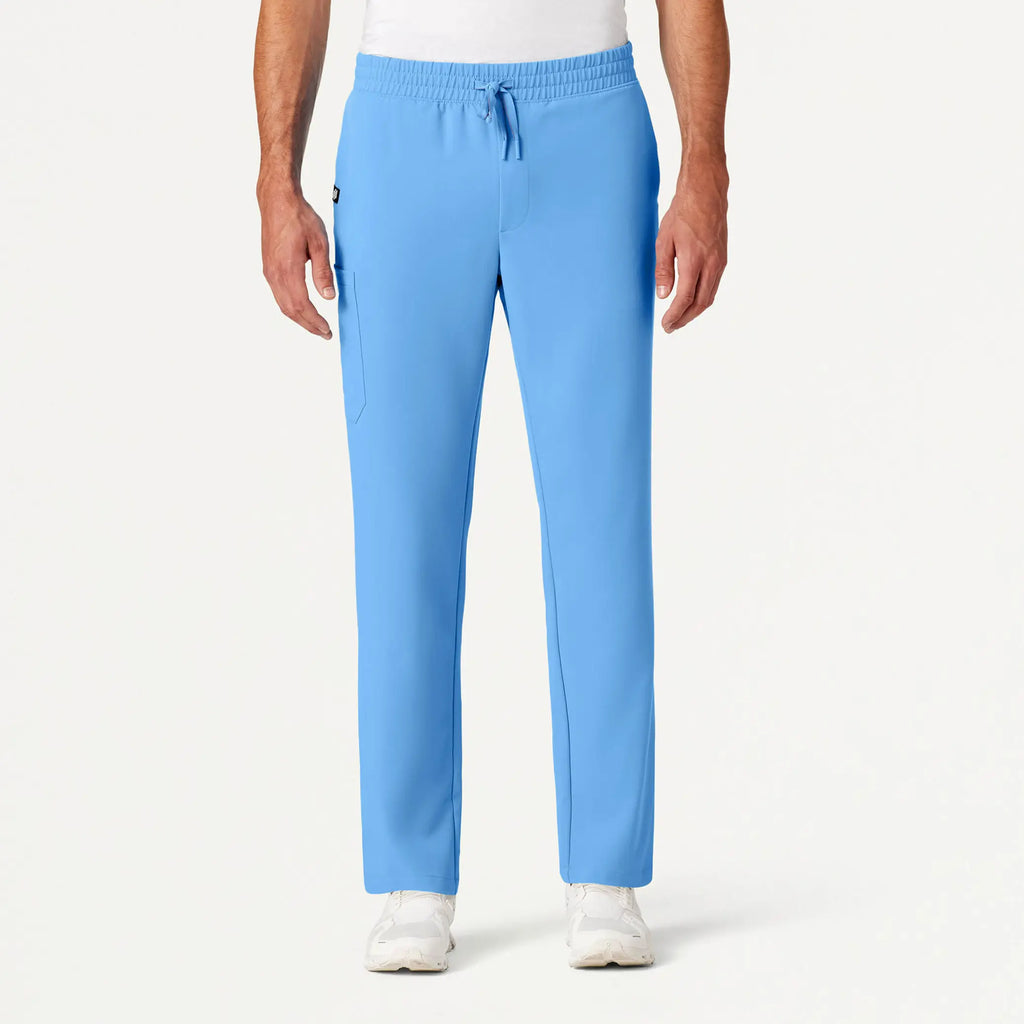 Jaanuu Scrubs Men's Rhodes Everyday Straight-Leg Scrub Pant Sky Blue | scrub-supply.com