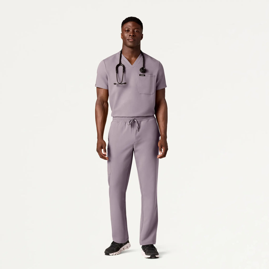 Jaanuu Scrubs Men's Rhodes Everyday Straight-Leg Scrub Pant Chrome | scrub-supply.com