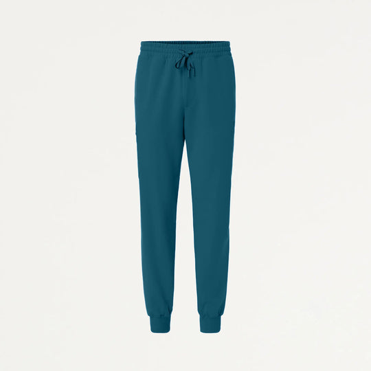 Jaanuu Scrubs Men's Osmo 8-Pocket Scrub Jogger Caribbean Blue | scrub-supply.com