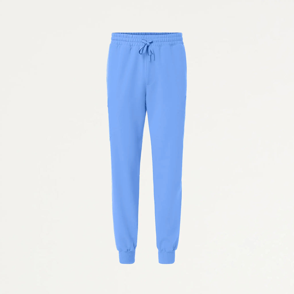 Jaanuu Scrubs Men's Osmo 8-Pocket Scrub Jogger Ceil Blue | scrub-supply.com