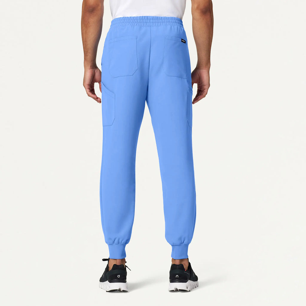 Jaanuu Scrubs Men's Osmo 8-Pocket Scrub Jogger Ceil Blue | scrub-supply.com