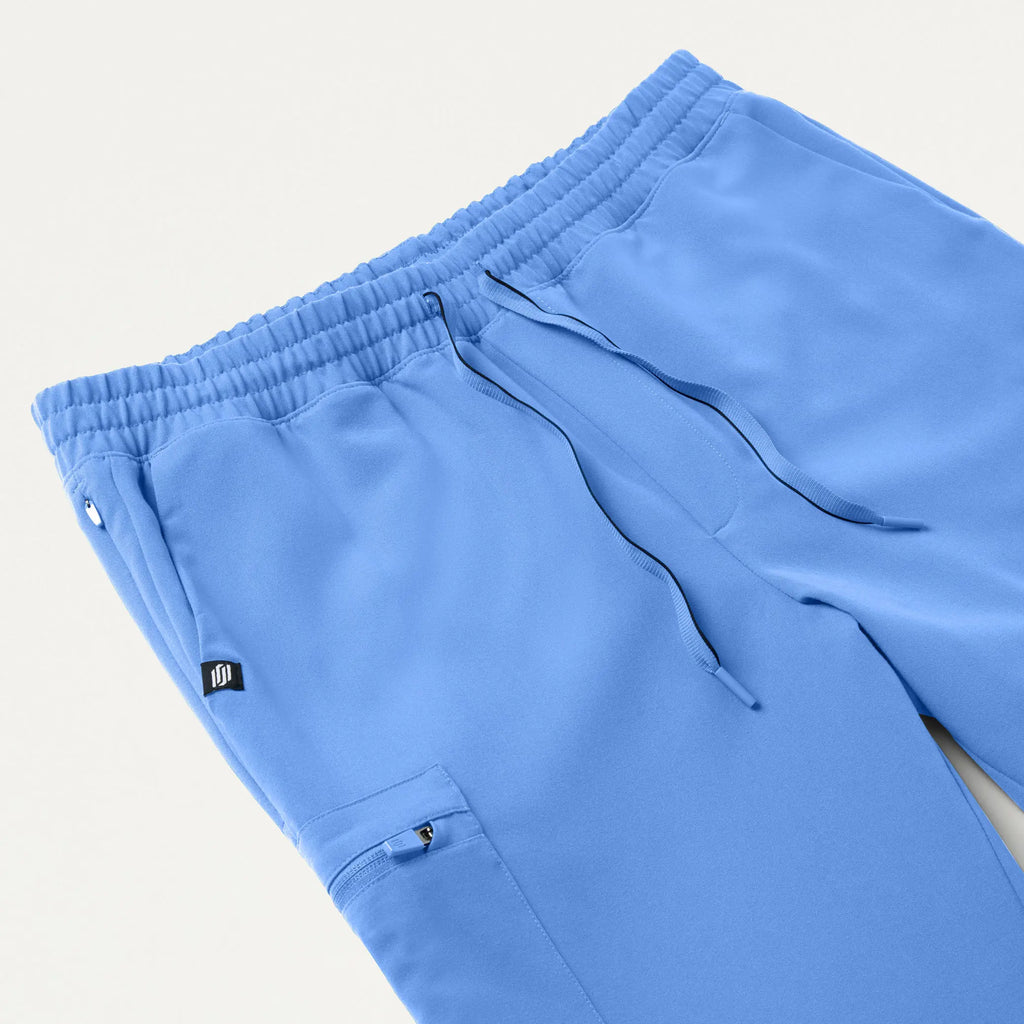 Jaanuu Scrubs Men's Osmo 8-Pocket Scrub Jogger Ceil Blue | scrub-supply.com