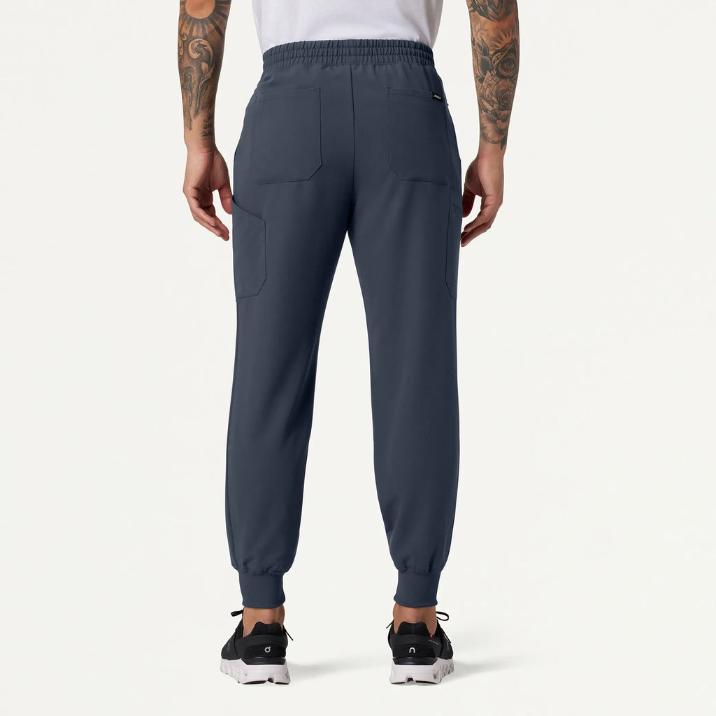 Jaanuu Scrubs Men's Osmo 8-Pocket Scrub Jogger Carbon Gray | scrub-supply.com