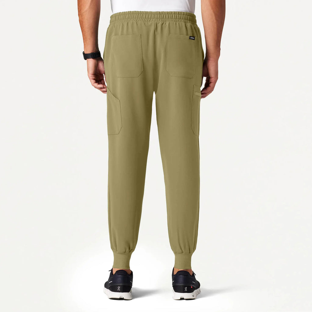 Jaanuu Scrubs Men's Osmo 8-Pocket Scrub Jogger Ceramic Khaki | scrub-supply.com