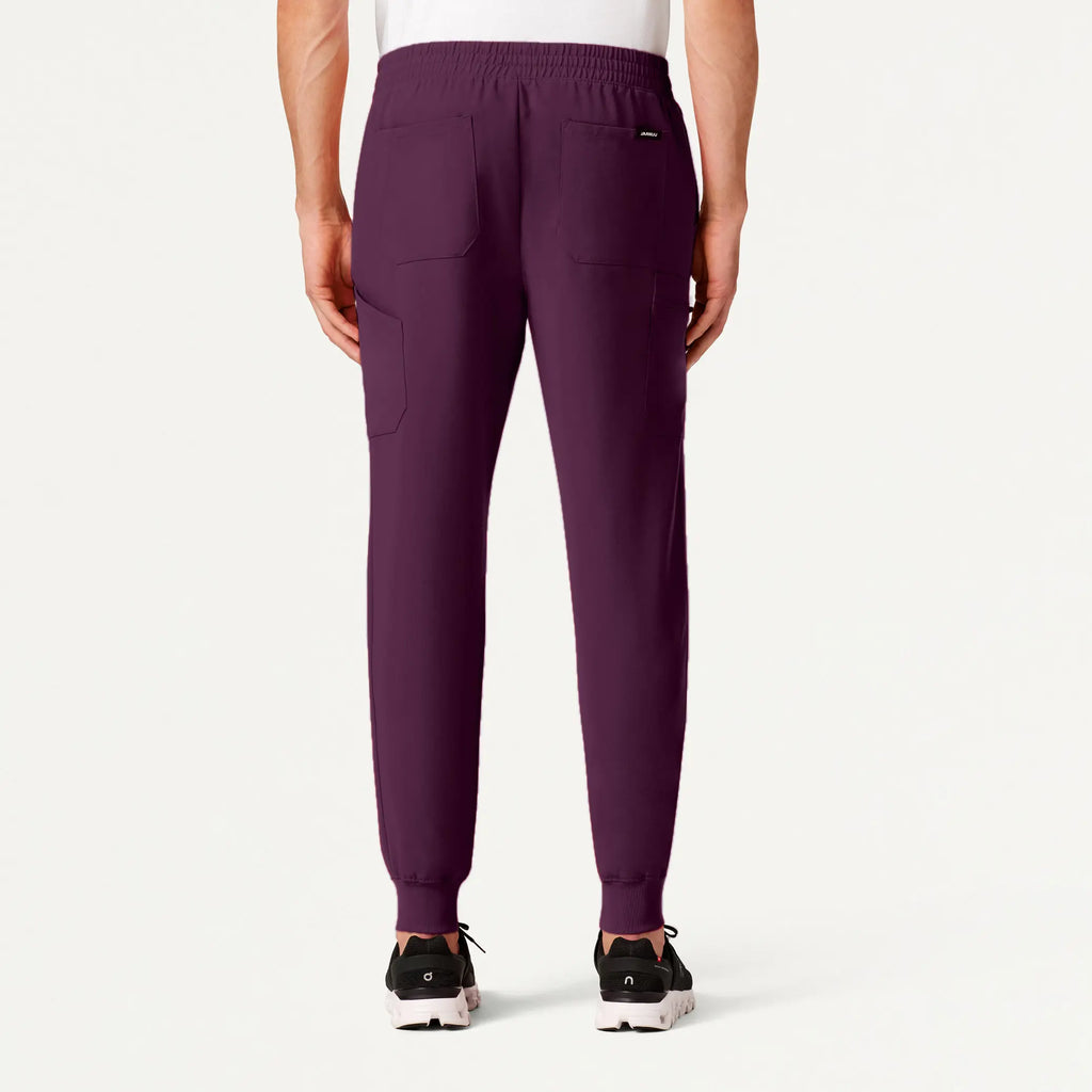 Jaanuu Scrubs Men's Osmo 8-Pocket Scrub Jogger Dark Amethyst | scrub-supply.com